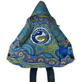 Parramatta Eels Cloak Aboriginal Dot Pattern - Rugby Mascot Heritage Pride