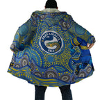 Parramatta Eels Cloak Aboriginal Dot Pattern - Rugby Mascot Heritage Pride