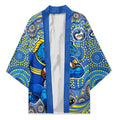 Parramatta Eels Kimono Aboriginal Dot Pattern - Rugby Mascot Heritage Pride