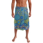 Parramatta Eels Lavalava Aboriginal Dot Pattern - Rugby Mascot Heritage Pride