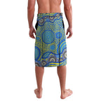 Parramatta Eels Lavalava Aboriginal Dot Pattern - Rugby Mascot Heritage Pride