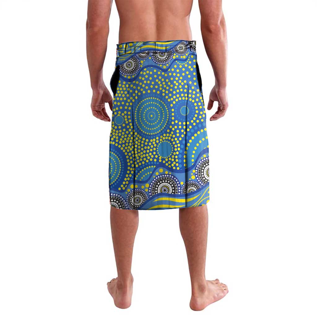 Parramatta Eels Lavalava Aboriginal Dot Pattern - Rugby Mascot Heritage Pride