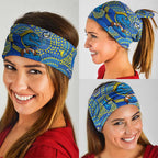 Parramatta Eels Neck Gaiter Aboriginal Dot Pattern - Rugby Mascot Heritage Pride