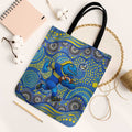 Parramatta Eels Tote Bag Aboriginal Dot Pattern - Rugby Mascot Heritage Pride