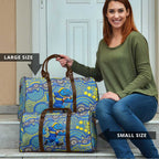 Parramatta Eels Travel Bag Aboriginal Dot Pattern - Rugby Mascot Heritage Pride