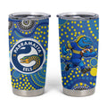 Parramatta Eels Tumbler Cup Aboriginal Dot Pattern - Rugby Mascot Heritage Pride