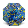 Parramatta Eels Umbrella Aboriginal Dot Pattern - Rugby Mascot Heritage Pride