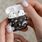 Penrith Panthers AirPods Case Aboriginal Dot Pattern - Rugby Mascot Heritage Pride