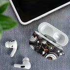 Penrith Panthers AirPods Case Aboriginal Dot Pattern - Rugby Mascot Heritage Pride