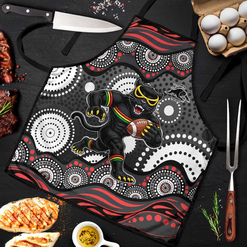 Penrith Panthers Apron Aboriginal Dot Pattern - Rugby Mascot Heritage Pride