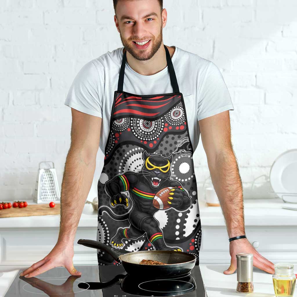 Penrith Panthers Apron Aboriginal Dot Pattern - Rugby Mascot Heritage Pride