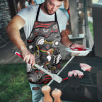 Penrith Panthers Apron Aboriginal Dot Pattern - Rugby Mascot Heritage Pride