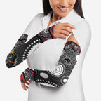 Penrith Panthers Arm Sleeves Aboriginal Dot Pattern - Rugby Mascot Heritage Pride