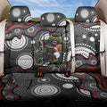 Penrith Panthers Back Car Seat Cover Aboriginal Dot Pattern - Rugby Mascot Heritage Pride