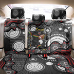 Penrith Panthers Back Car Seat Cover Aboriginal Dot Pattern - Rugby Mascot Heritage Pride