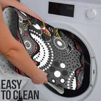 Penrith Panthers Bathroom Set Aboriginal Dot Pattern - Rugby Mascot Heritage Pride