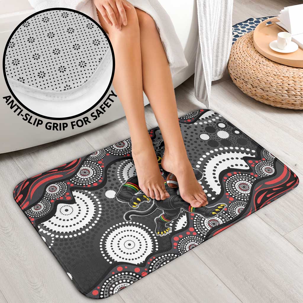 Penrith Panthers Bathroom Set Aboriginal Dot Pattern - Rugby Mascot Heritage Pride