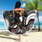 Penrith Panthers Beach Blanket Aboriginal Dot Pattern - Rugby Mascot Heritage Pride