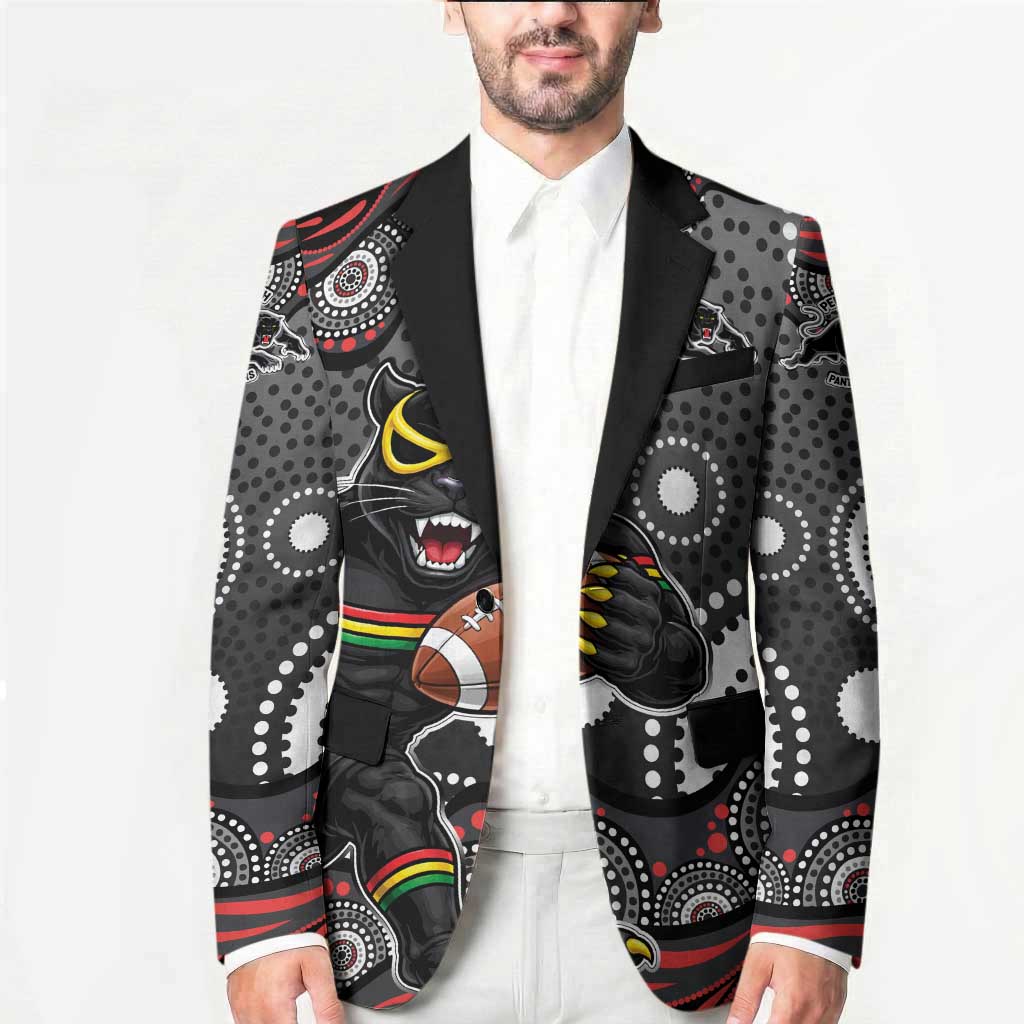 Penrith Panthers Blazer Aboriginal Dot Pattern - Rugby Mascot Heritage Pride