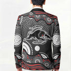 Penrith Panthers Blazer Aboriginal Dot Pattern - Rugby Mascot Heritage Pride