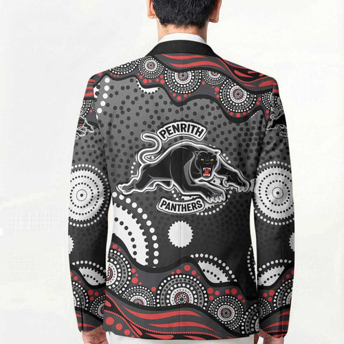 Penrith Panthers Blazer Aboriginal Dot Pattern - Rugby Mascot Heritage Pride