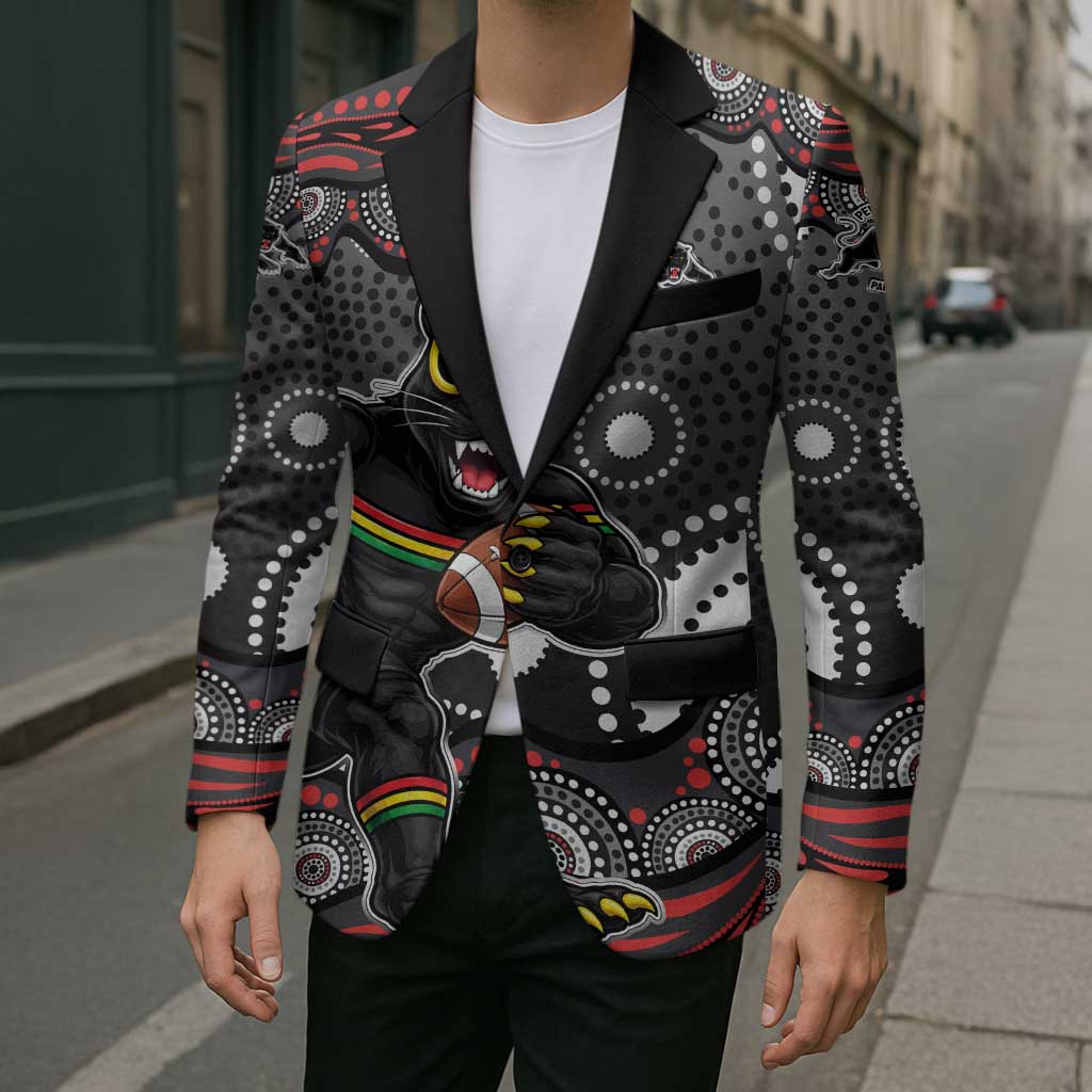 Penrith Panthers Blazer Aboriginal Dot Pattern - Rugby Mascot Heritage Pride