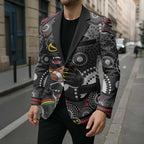Penrith Panthers Blazer Aboriginal Dot Pattern - Rugby Mascot Heritage Pride
