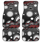 Penrith Panthers Car Mats Aboriginal Dot Pattern - Rugby Mascot Heritage Pride
