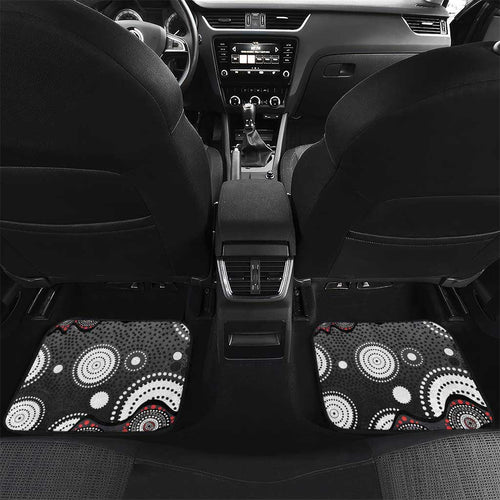 Penrith Panthers Car Mats Aboriginal Dot Pattern - Rugby Mascot Heritage Pride