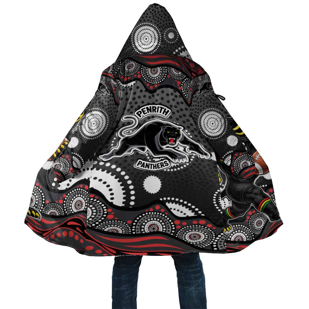 Penrith Panthers Cloak Aboriginal Dot Pattern - Rugby Mascot Heritage Pride