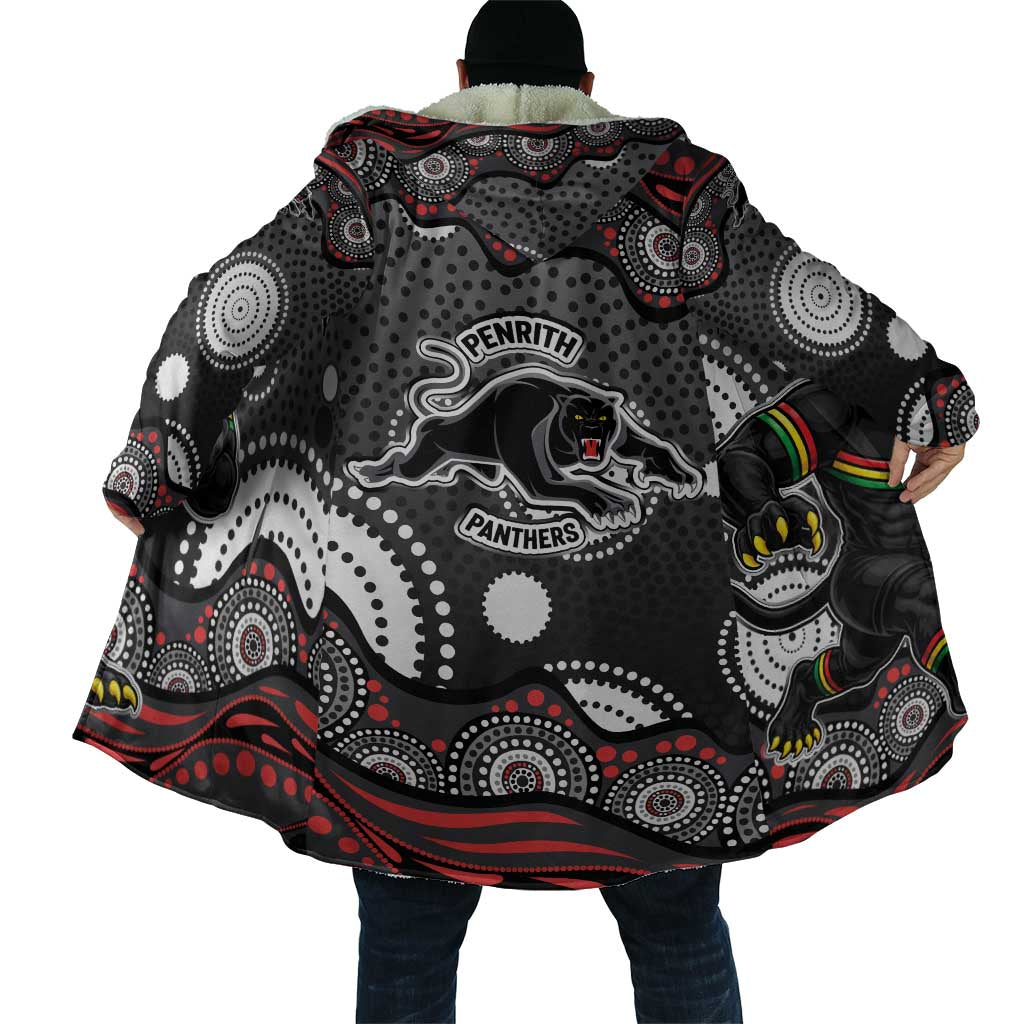 Penrith Panthers Cloak Aboriginal Dot Pattern - Rugby Mascot Heritage Pride