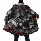 Penrith Panthers Cloak Aboriginal Dot Pattern - Rugby Mascot Heritage Pride