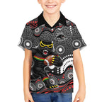 Penrith Panthers Hawaiian Shirt Aboriginal Dot Pattern - Rugby Mascot Heritage Pride
