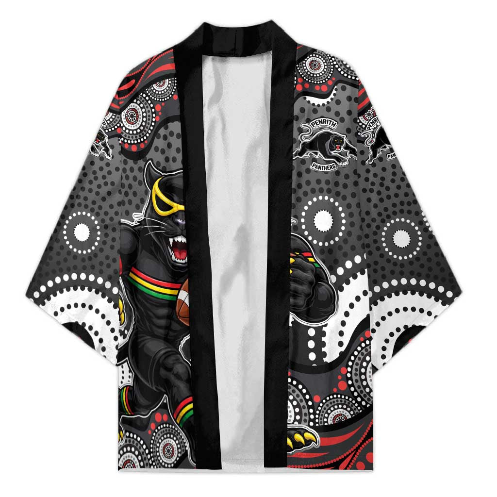 Penrith Panthers Kimono Aboriginal Dot Pattern - Rugby Mascot Heritage Pride