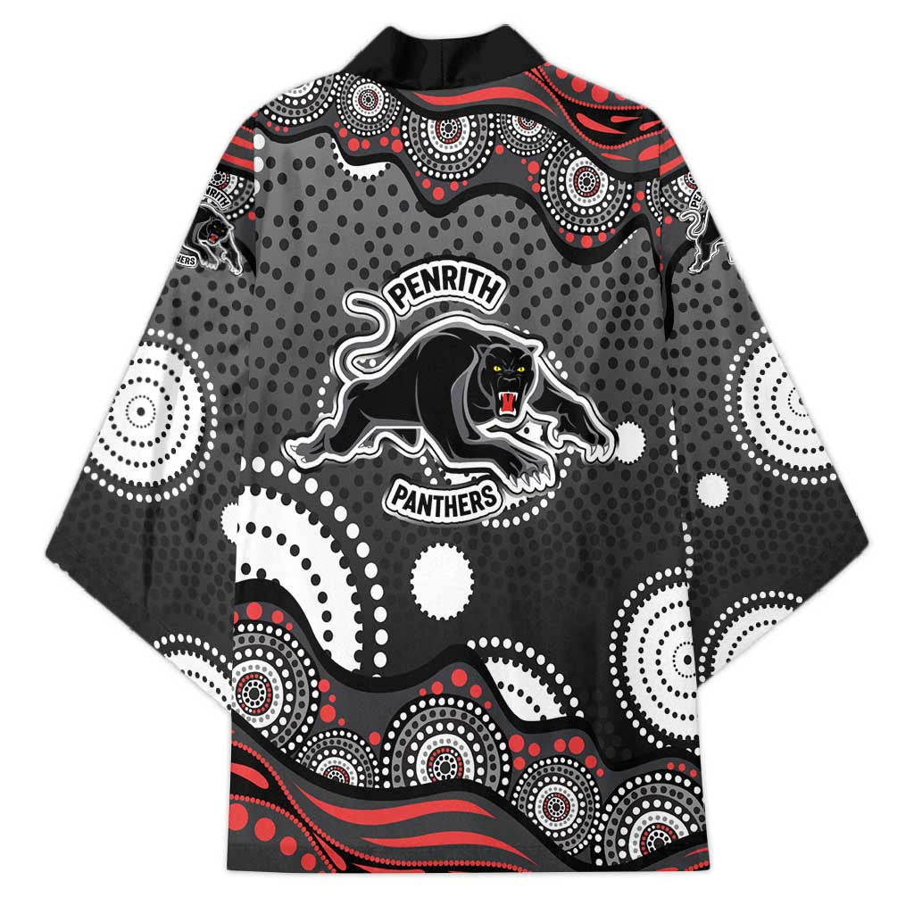 Penrith Panthers Kimono Aboriginal Dot Pattern - Rugby Mascot Heritage Pride