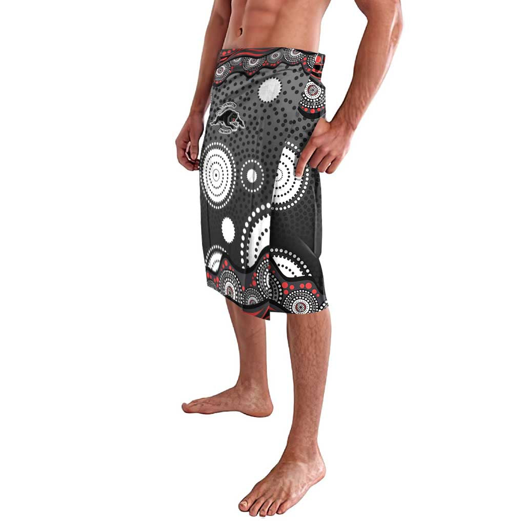 Penrith Panthers Lavalava Aboriginal Dot Pattern - Rugby Mascot Heritage Pride