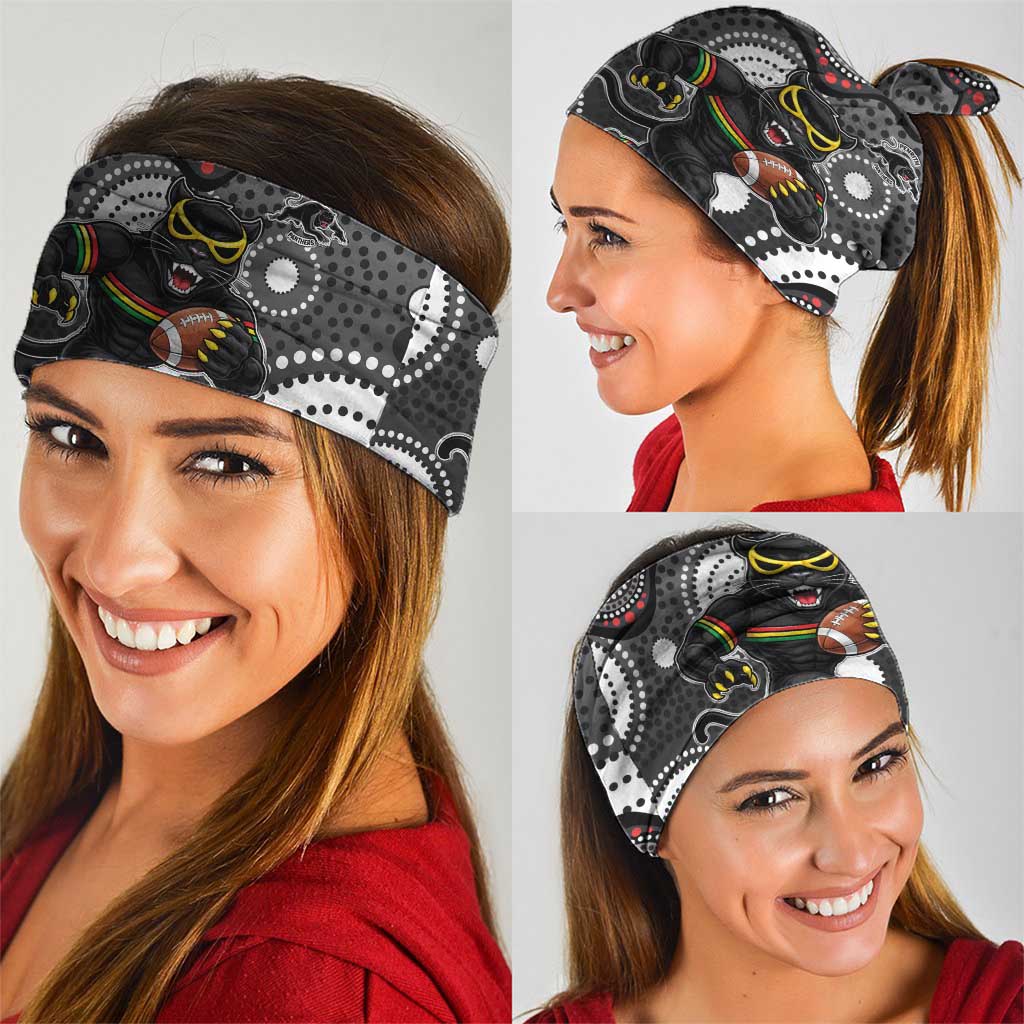 Penrith Panthers Neck Gaiter Aboriginal Dot Pattern - Rugby Mascot Heritage Pride