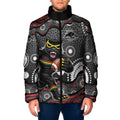 Penrith Panthers Padded Jacket Aboriginal Dot Pattern - Rugby Mascot Heritage Pride