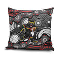 Penrith Panthers Pillow Cover Aboriginal Dot Pattern - Rugby Mascot Heritage Pride