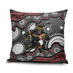 Penrith Panthers Pillow Cover Aboriginal Dot Pattern - Rugby Mascot Heritage Pride