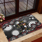 Penrith Panthers Rubber Doormat Aboriginal Dot Pattern - Rugby Mascot Heritage Pride