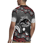 Penrith Panthers Rugby Jersey Aboriginal Dot Pattern - Rugby Mascot Heritage Pride