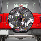 Penrith Panthers Spare Tire Cover Aboriginal Dot Pattern - Rugby Mascot Heritage Pride