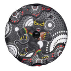 Penrith Panthers Spare Tire Cover Aboriginal Dot Pattern - Rugby Mascot Heritage Pride