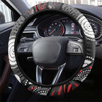 Penrith Panthers Steering Wheel Cover Aboriginal Dot Pattern - Rugby Mascot Heritage Pride