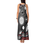 Penrith Panthers Tank Maxi Dress Aboriginal Dot Pattern - Rugby Mascot Heritage Pride