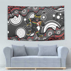 Penrith Panthers Tapestry Aboriginal Dot Pattern - Rugby Mascot Heritage Pride