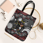 Penrith Panthers Tote Bag Aboriginal Dot Pattern - Rugby Mascot Heritage Pride