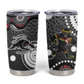Penrith Panthers Tumbler Cup Aboriginal Dot Pattern - Rugby Mascot Heritage Pride