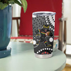 Penrith Panthers Tumbler Cup Aboriginal Dot Pattern - Rugby Mascot Heritage Pride